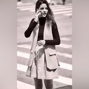 ANTHROPOLOGIE x Elevenses Easton Heather Gray Wool Vest